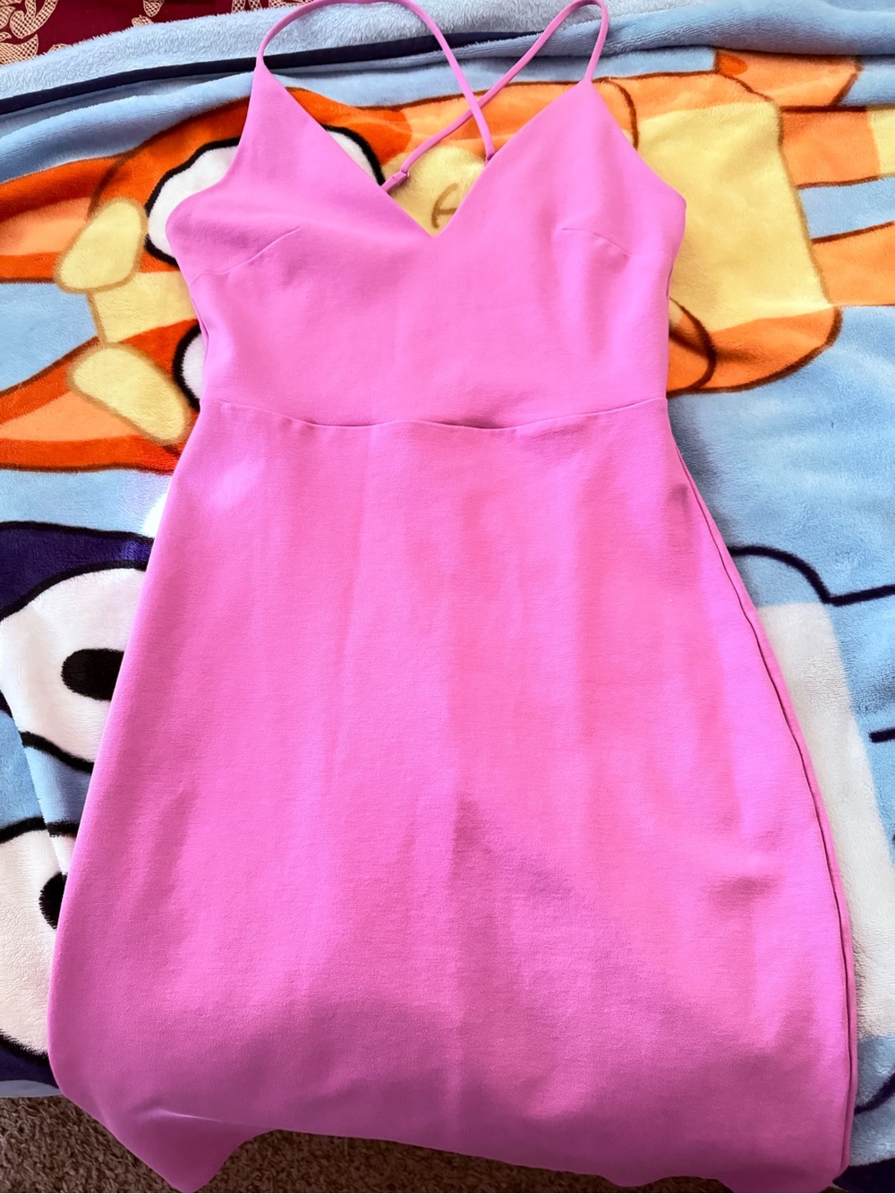 Pink Spaghetti-Strap Dress